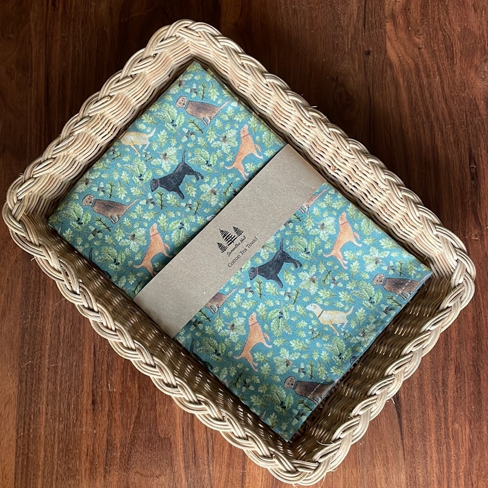 Tea Towel & Basket